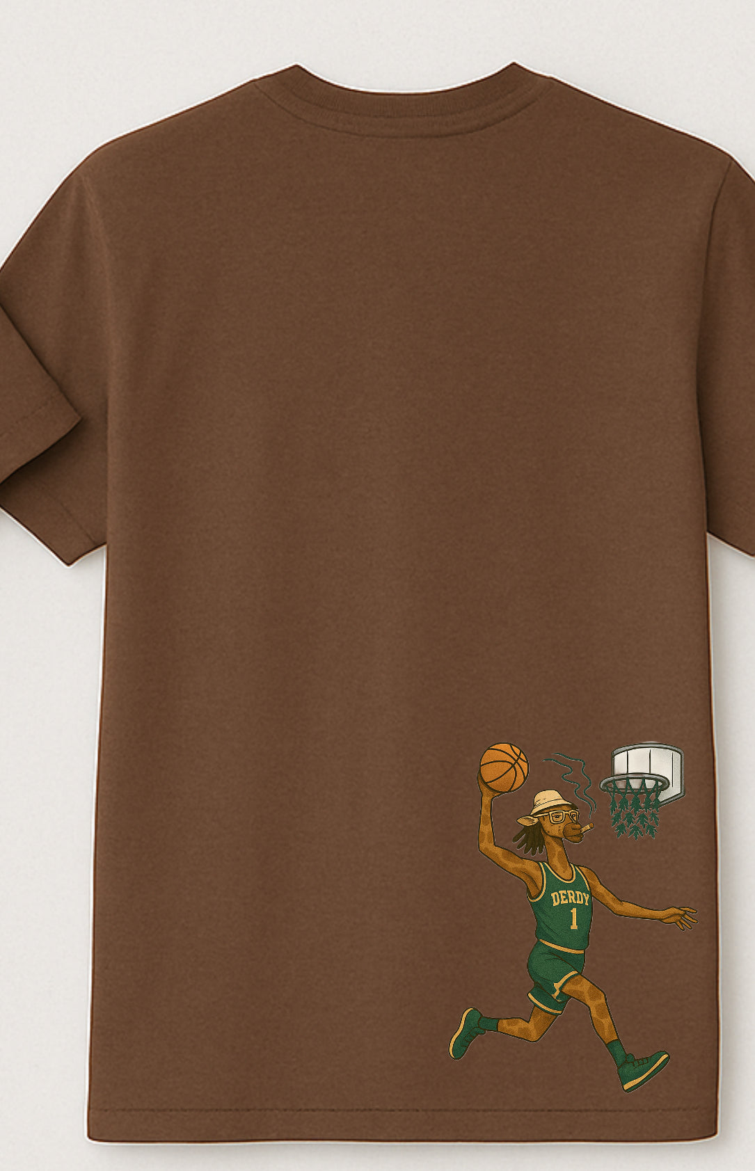 Hoop 2 Design T-Shirt Garment-Dyed Finish - product feature